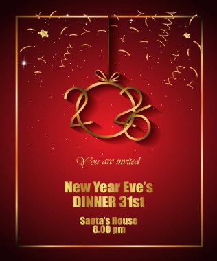 2026 Yeni Yıl Davetiyeleriniz, festival posterleriniz, tebrik kartlarınız için mutlu yıllar..