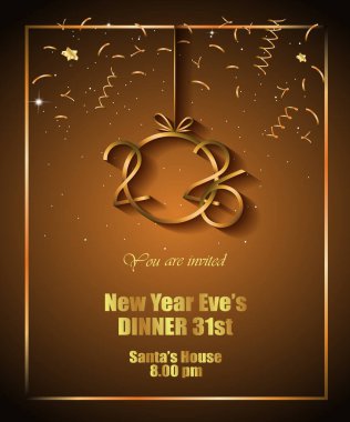 2026 Yeni Yıl Davetiyeleriniz, festival posterleriniz, tebrik kartlarınız için mutlu yıllar..