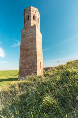 Plompe Toren. An Old tower from the 14th century, in the dutch place Burgh-Haamstede. Zeeland, The Netherlands.