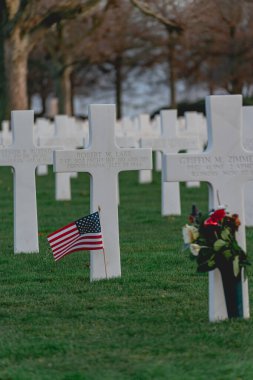 American cemetery at Magraten, Limburg, The Netherlands. 9 Januari 2023.