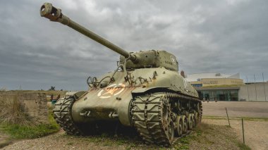 American Sherman tank, at the Landingsmuseum at Utah Beach, Normandy France