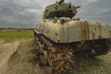 American Sherman tank, at the Landingsmuseum at Utah Beach, Normandy France