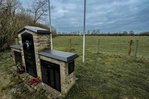 Monument Voor Easy Company 101St Airborne Brecourt Normandië Frankrijk Februari — Stockfoto