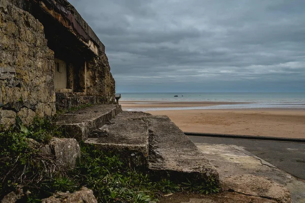 Spiaggia Omaha Vierville Sur Normandia Francia — Foto Stock