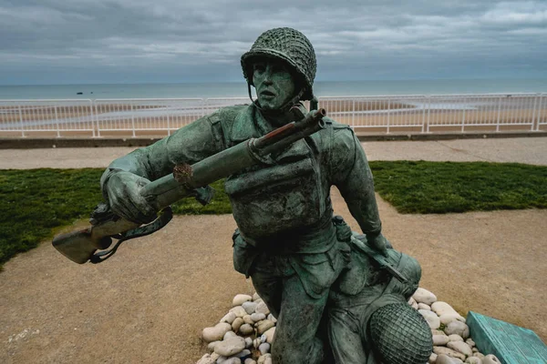 Mmorial 29Th Division Omaha Beach Vierville Sur Mer France 2023 — Stock fotografie