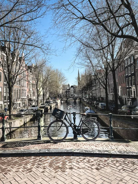 Die Kanäle Und Die Architektur Von Amsterdam Niederlande März 2023 — Stockfoto
