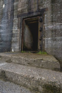 Batarya Fiemel. İkinci Dünya Savaşı 'ndan kalma Alman sığınağı..