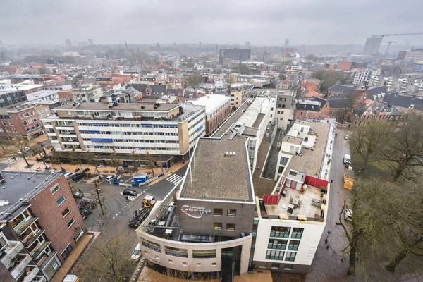Översikt Över Staden Groningen Från Martini Tower Mars 2023 Groningen — Stockfoto