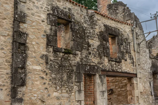 Fransa Nın Oradour Sur Glane Kentinin Eski Rünleri — Stok fotoğraf