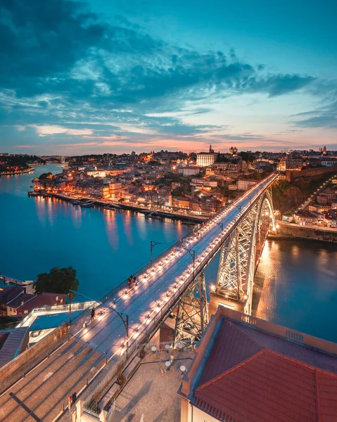 Gündoğumunda Porto Şehrine Bakış Açısı Porto Portekiz Haziran 2023 — Stok fotoğraf