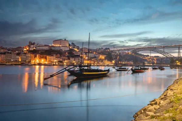 Uitkijkpunt Vanuit Stad Porto Tijdens Zonsopgang Porto Portugal Juni 2023 — Stockfoto