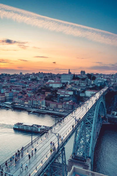Смотровая Площадка Городе Порту Время Восхода Солнца Порту Португалия Июня — стоковое фото