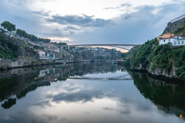 Uitzicht Vanaf Porto Portugal Vanaf Ponte Luis Brug — Stockfoto