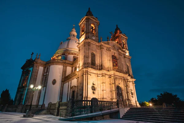 Sancuário Nossa Senhora Sameiro Noite Braga Portugal Juli 2023 — Fotografia de Stock