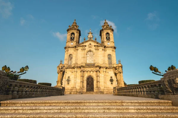 Святилище Богоматери Самейрской Красивая Церковь Вершине Холма Брага Португалия Июля — стоковое фото