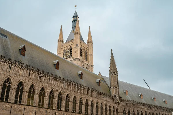 Zblízka Katedrály Maartens Ypres Ieper Belgie — Stock fotografie