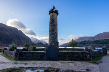 Glenfinnan Anıtı, İskoçya Januari 42024.