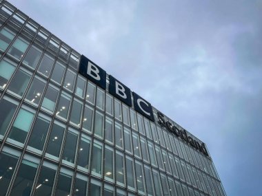Glasgow İskoçya 'daki BBC Binası. Januari 2 2024