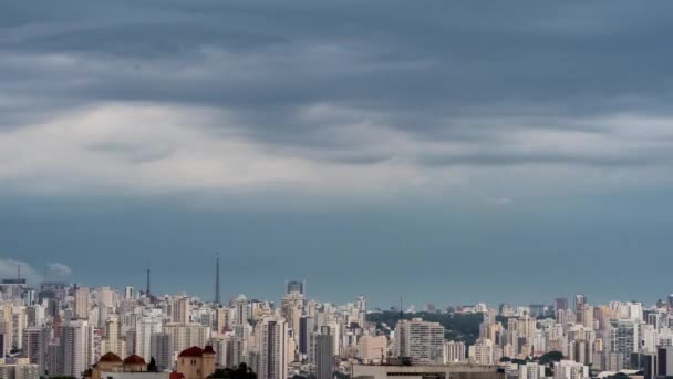 Timelapse Desde Horizonte Del Centro Paulo Brasil — Vídeo de stock