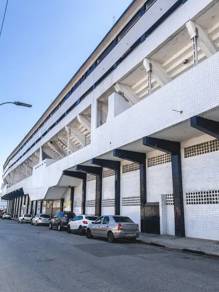 Santos Football Stadion Santosban Brazíliában 2024 Április Jogdíjmentes Stock Képek