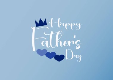 Babalar Günü için afiş, mavi bir geçmişi var..