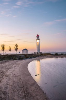 October 25, 2024. Hellevoetsluis, The Netherlands. The Lighhouse of Hellevoetsluis, The Netherlands. clipart