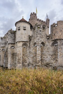 December 3, 2024. Ghent Belgium. The old historic castle in the Center of Ghent, Belgium. clipart