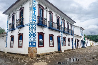 Paraty, RJ, Brezilya 'nın eski tarihi merkezi. Ocak 6, 2025.