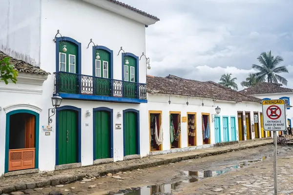 Paraty, RJ, Brezilya 'nın eski tarihi merkezi. Ocak 6, 2025.