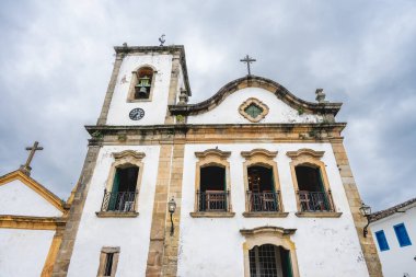 Paraty, RJ, Brezilya 'nın eski tarihi merkezi. Ocak 6, 2025.