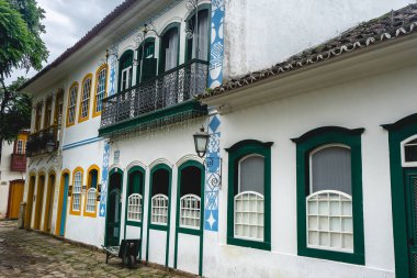 Paraty, RJ, Brezilya 'nın eski tarihi merkezi. Ocak 6, 2025.