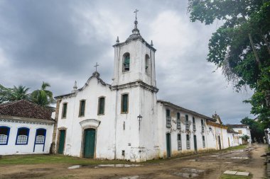 Paraty, RJ, Brezilya 'nın eski tarihi merkezi. Ocak 6, 2025.