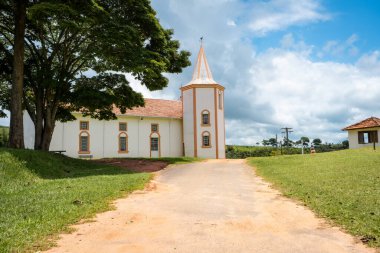 8 Januari 2025. Cunha SP, Brezilya. Brezilya, Cunha dağlarında eski güzel bir kilise..
