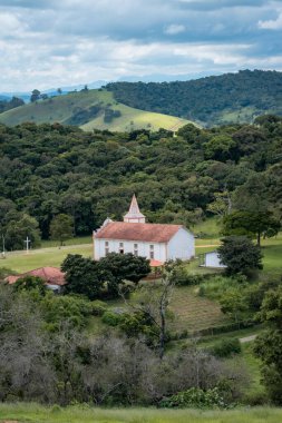 8 Januari 2025. Cunha SP, Brezilya. Brezilya, Cunha dağlarında eski güzel bir kilise..