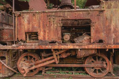 10 Mart 2025. Santo Andre SP Brezilya 'da terk edilmiş bir İngiliz tren istasyonu..