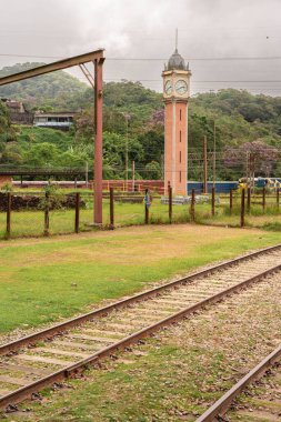 10 Mart 2025. Santo Andre SP Brezilya 'da terk edilmiş bir İngiliz tren istasyonu..