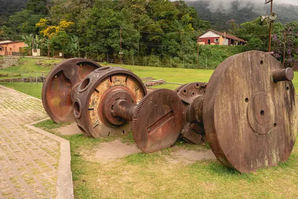 10 Mart 2025. Santo Andre SP Brezilya 'da terk edilmiş bir İngiliz tren istasyonu..