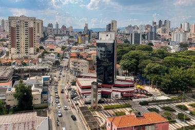 Brezilya, Sao Paulo 'nun kuzeyinden Arial manzaralı. 8 Mart 2025.