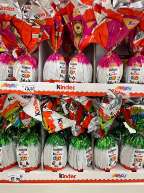 17 Mart 2025. Paskalya için daha yumuşak yumurtalar, Sao Paulo, Brezilya 'da bir markette..