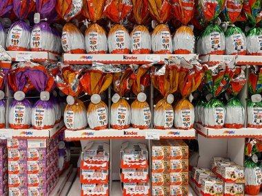 17 Mart 2025. Paskalya için daha yumuşak yumurtalar, Sao Paulo, Brezilya 'da bir markette..