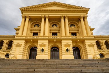 27 Mart 2025. Independence Park ve Ipiranga Müzesi, Sao Paulo, Brezilya.