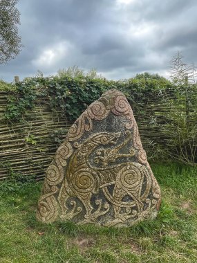 Ribe, Danimarka 'da eski bir Viking savaşı..