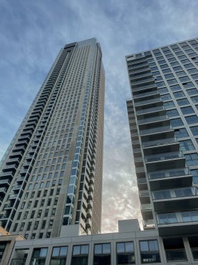 Rotterdam, Hollanda 'daki zalmhaven kulesi. 17 Ocak 2023.