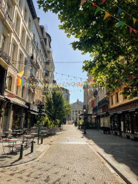 Belçika 'nın merkezindeki tarihi binalar. 1 Temmuz 2025.