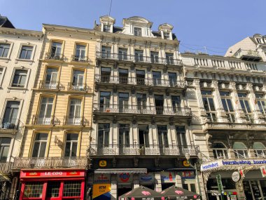 Belçika 'nın merkezindeki tarihi binalar. 1 Temmuz 2025.