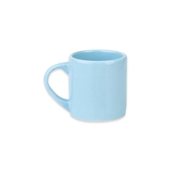 Light Blue Ceramic Coffee Cup Isolated White Background — Stock Photo, Image