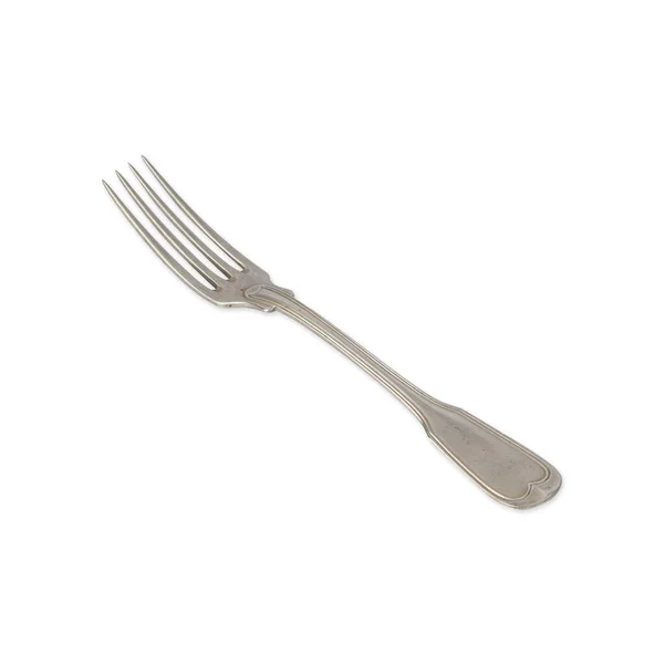 Old Vintage Metal Fork Isolated White Background — Stock Photo, Image