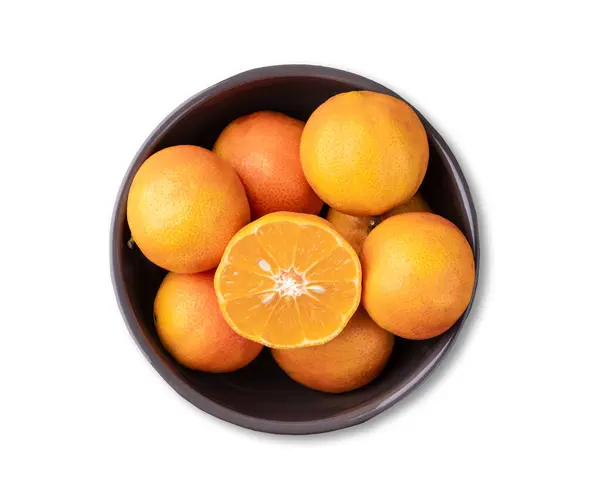 Cravo Oder Rose Zitronen Einer Schüssel Isoliert Über Weißem Hintergrund — Stockfoto