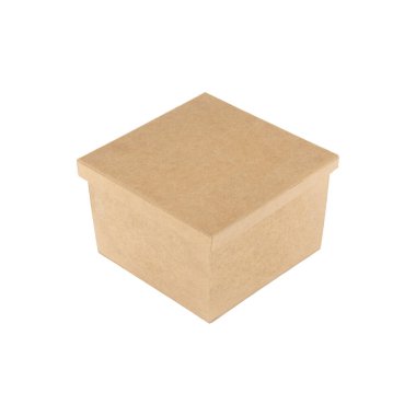 Beyaz arka plan üzerinde izole ahşap kutu.