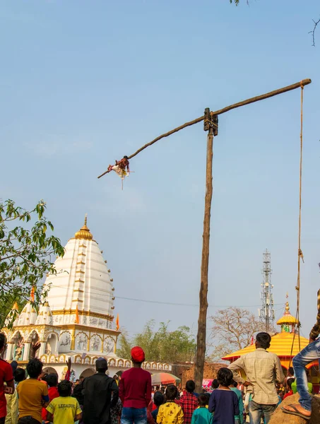 Purulia Batı Bengal Hindistan Nisan 2023 Bir Grup Hindu Dindar — Stok fotoğraf